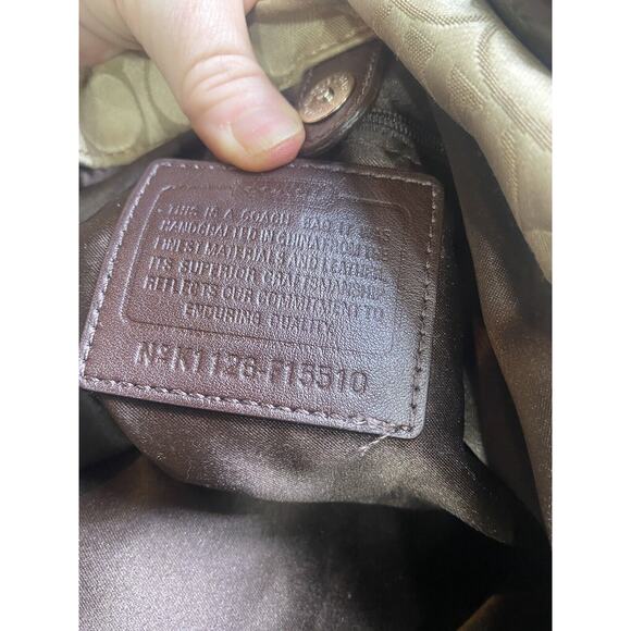 Coach F15510 Authenticated Ashley Signature Sateen Carryall Shoulder Bag - Picture 4 of 8